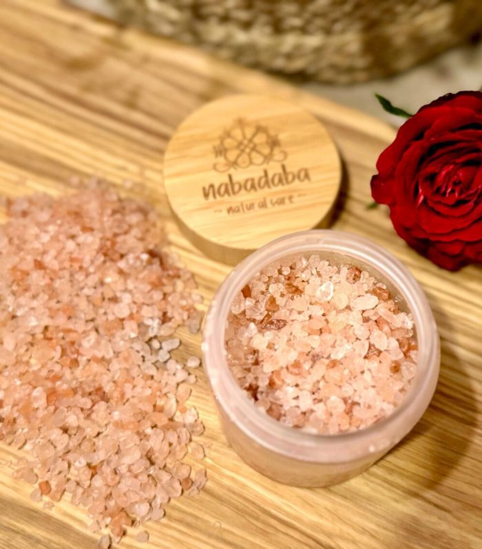 Rose Bath Salt: Himalayan Pink Salt, Damask Rose absolute