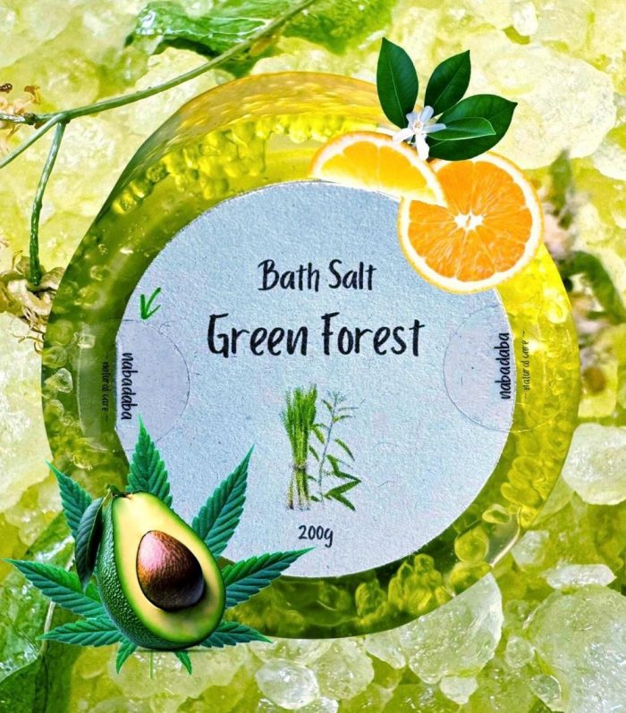 Energizing Bath Salt | Natural Bath Salt | Dead Sea Mineral Salt | Avocado Oil | May Chang Lemongrass Lemon Verbena Mandarin