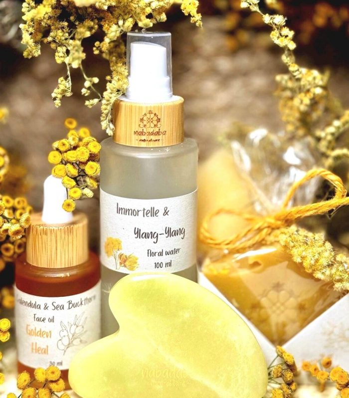 Radiance Facial Massage Gift Set – Gua Sha, Floral Mist, Face Oil, Natural Soap for Oily & Dull Skin