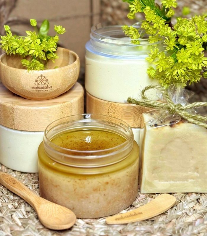 Invigorating Citrusy Skincare Trio – Scrub, Butter, Soap | Fresh Spa Gift Box | Relaxing Self-Care Set | Perfect for Her/Him