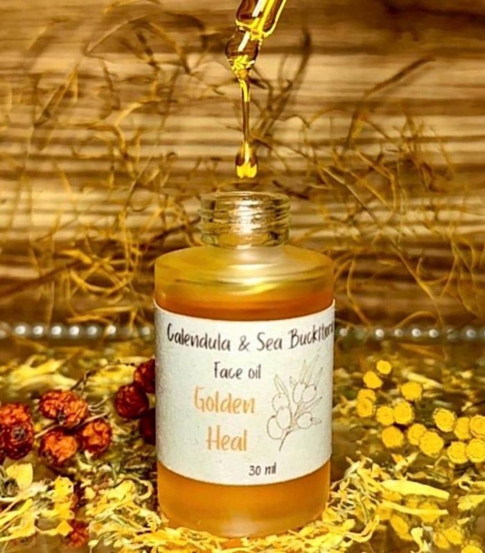Calendula and Sea Buckthorn Face Oil for Oily and Acne Prone Skin | Ylang Ylang and Orange Scent | Teen Skincare Gift