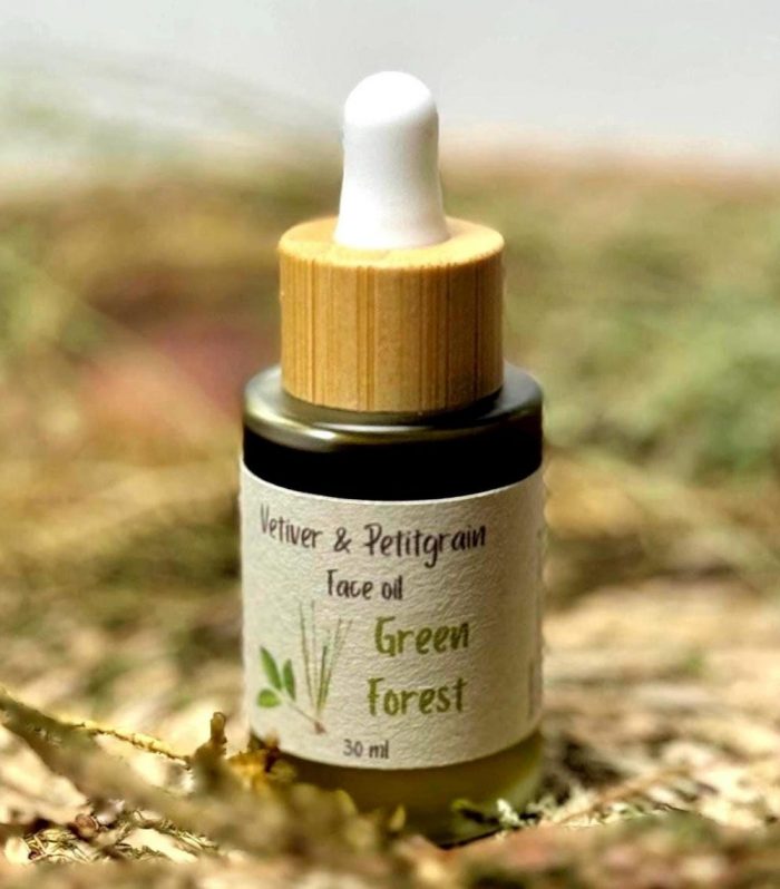 Vetiver and Petitgrain Face Oil for Dry and Mature Skin | Hemp and Avocado Blend | Aloe Vera | Gift for Him