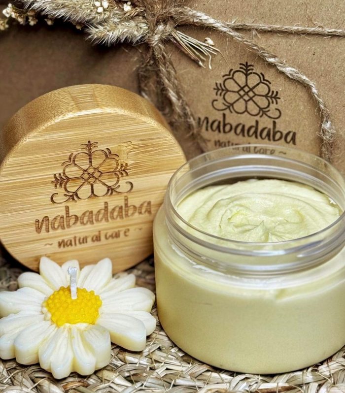 Whipped Shea Butter with Sea Buckthorn & Calendula – Organic Body Butter in Eco-Friendly Jar – Soothing Skin Care