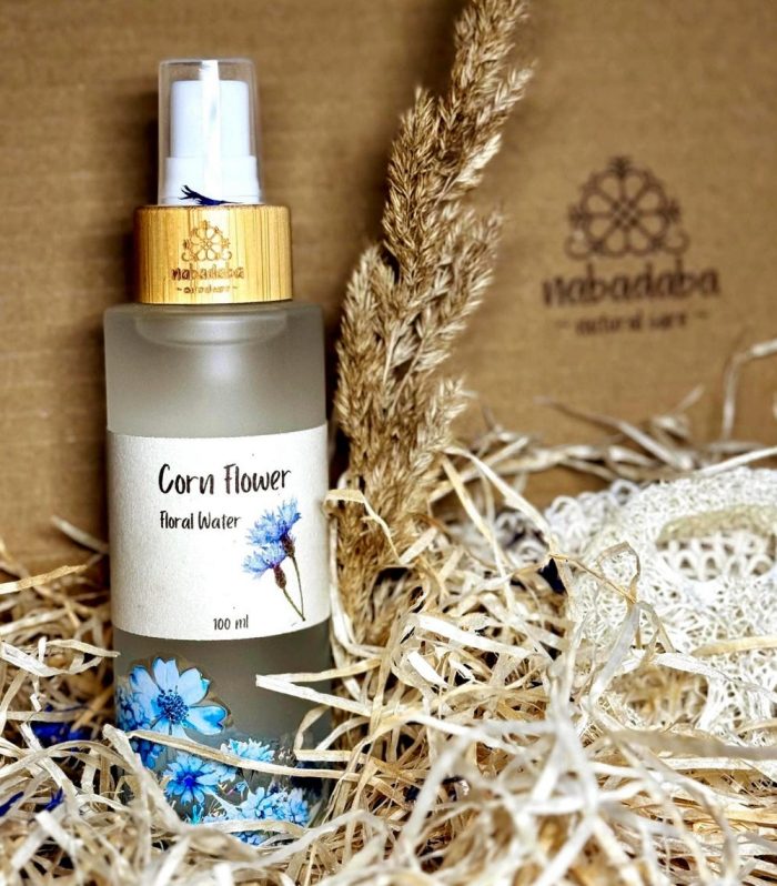 Organic Cornflower Hydrosol | Refreshing Facial Mist & Eye Care Toner for Sensitive Skin | Balancing Floral Water Spray