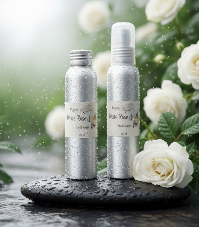 Organic White Rose flower water | Organic Rose Alba flower water | Rose Alba floral water | Hydrolat